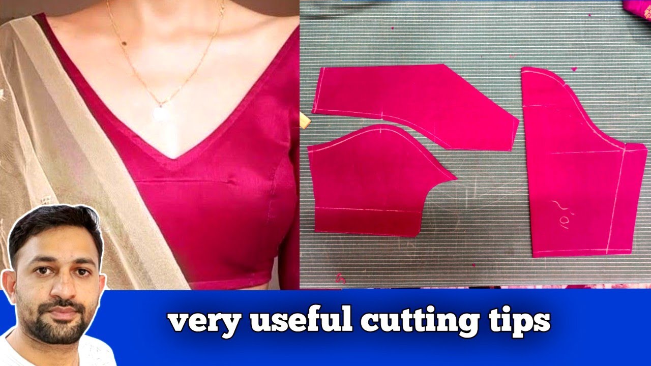 ✅V Neck Blouse Cutting || How To Cut Perfect V neck Blouse design cutting || tailoring tips & tricks