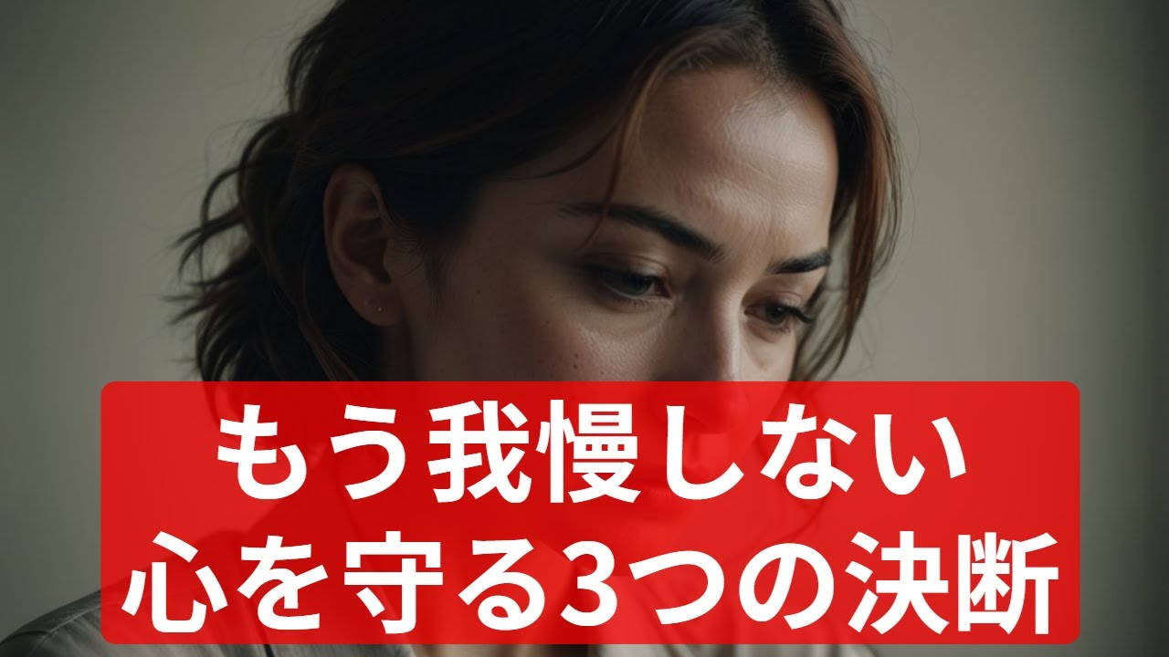 もう我慢しない&hellip;心を守るための決断【HSP・繊細さん向け】