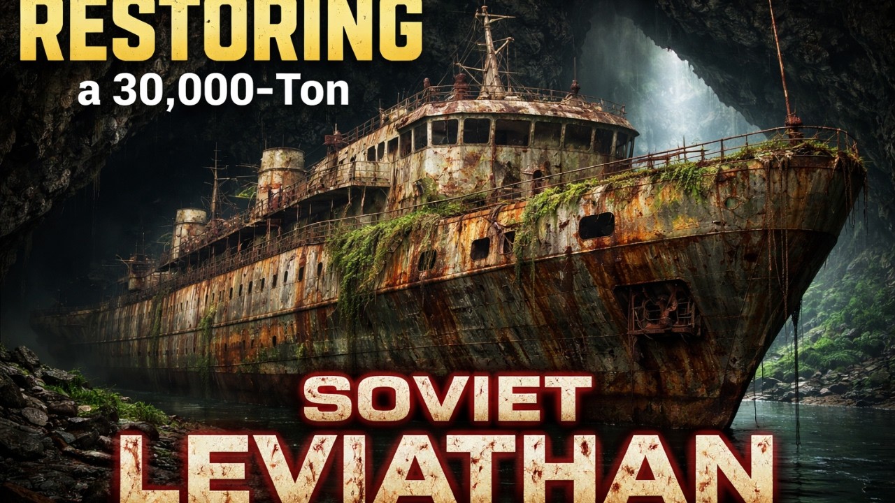 Restoring a 30,000-Ton Soviet LEVIATHAN from a Flooded Cave | ASMR Full Restoration
