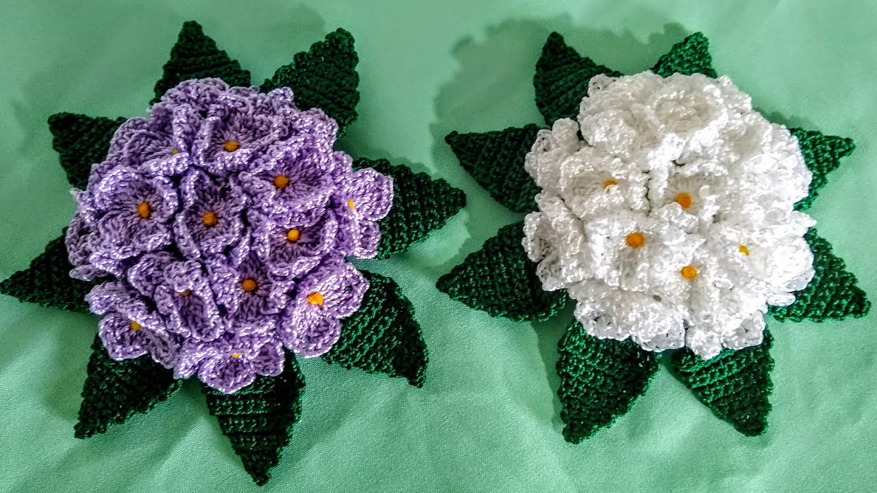 SACHÊ COM FLOR HORTÊNSIA (VEJA O PASSO A PASSO)