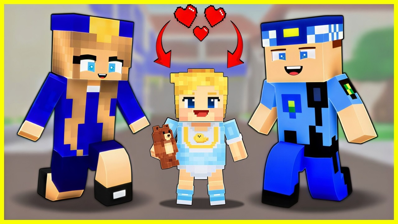 KEREM KOMİSER VE ASLI POLİS EFEKANIN BEBEĞİNİ EVLAT EDİNDİ 😂🥰 - Minecraft