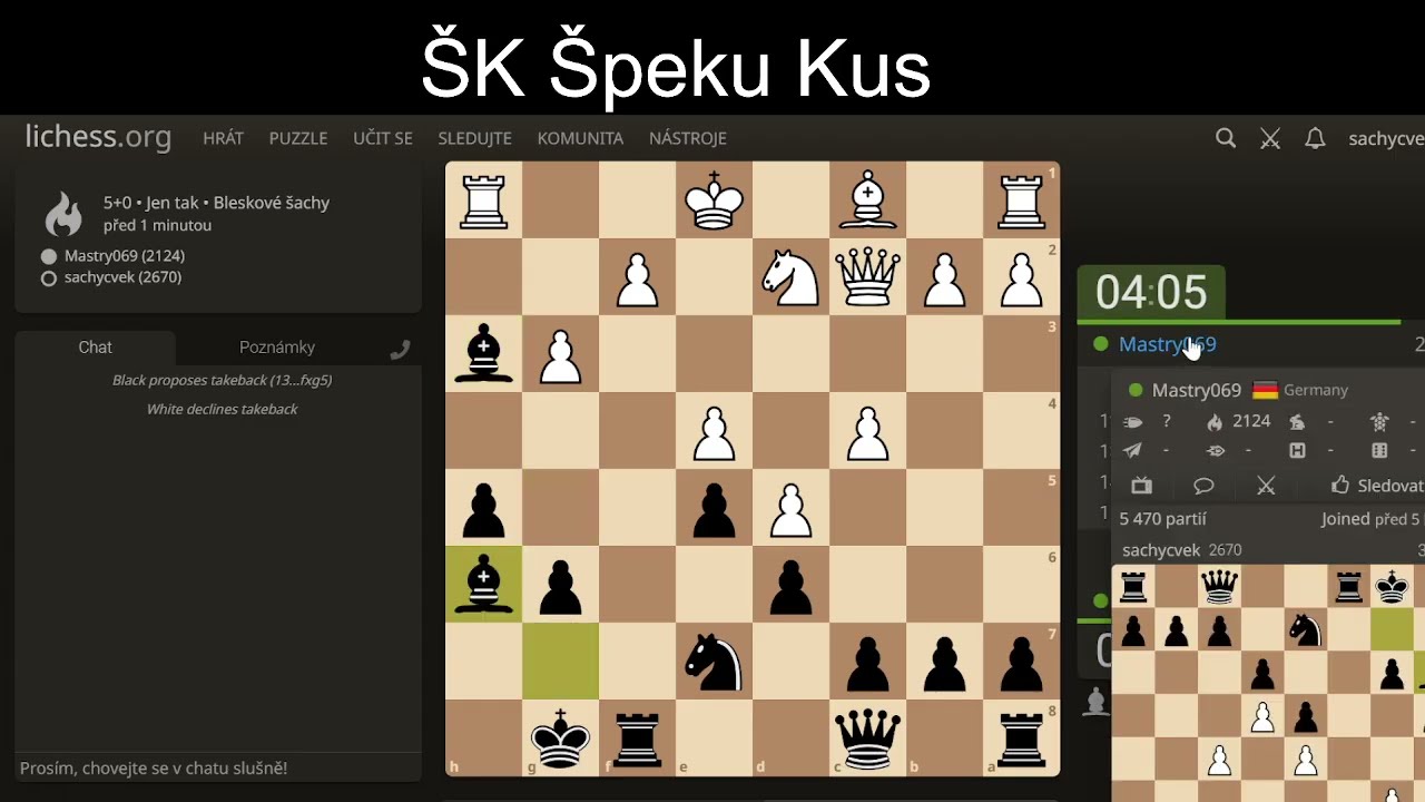 ŠK ŠK Vývin sem, vývin tam a nebo vůbec nikam. Šachy jsou tajuplné.