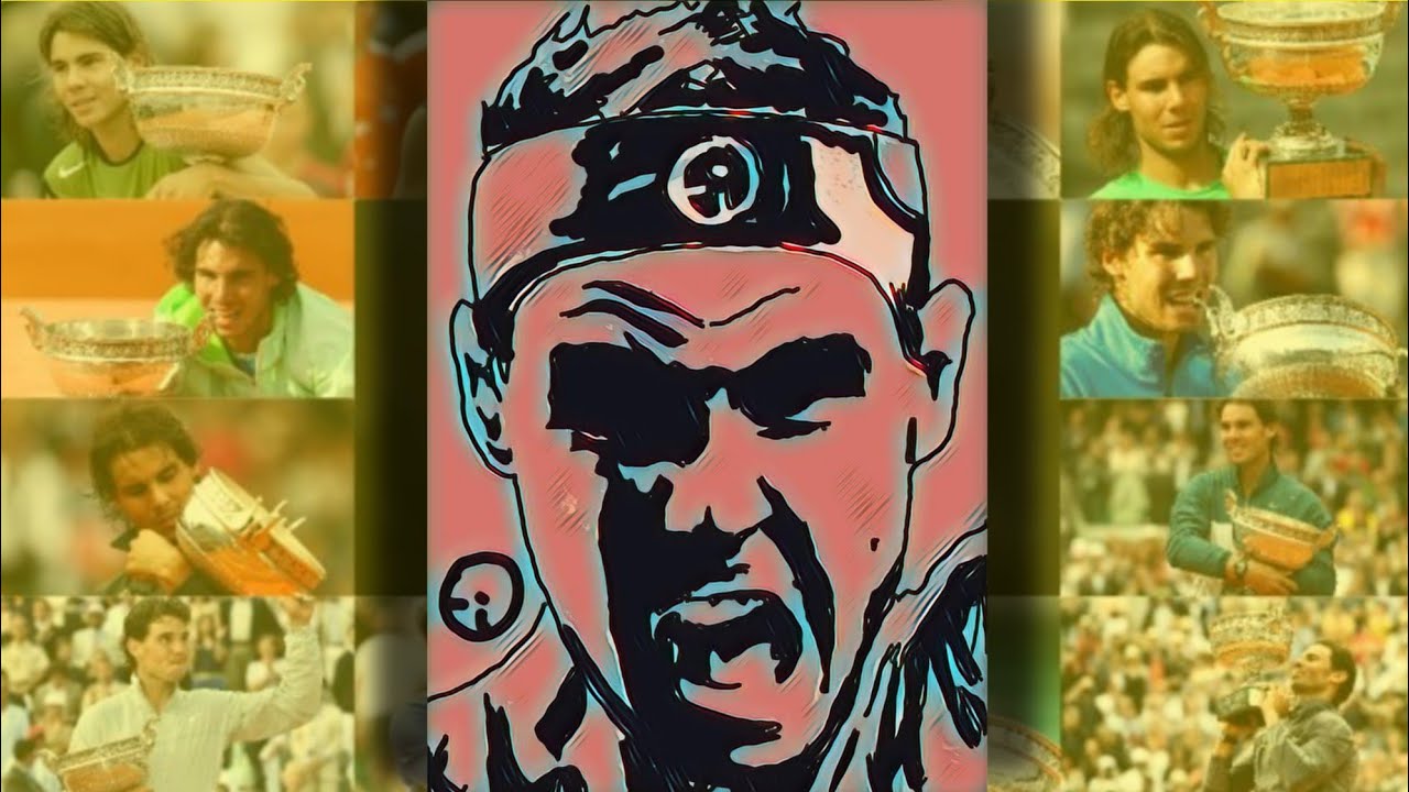 RAFA NADAL 14 Roland Garros - Live Drawing of Sketch Easy - NFT