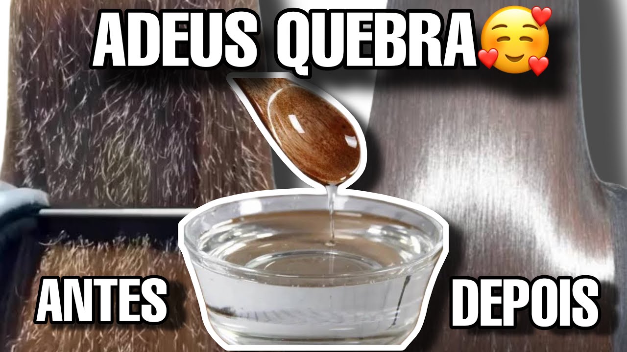 APENAS  3 INGREDIENTES PARA ACABAR COM A QUEBRA DE CABELO |RECEITA CASEIRA