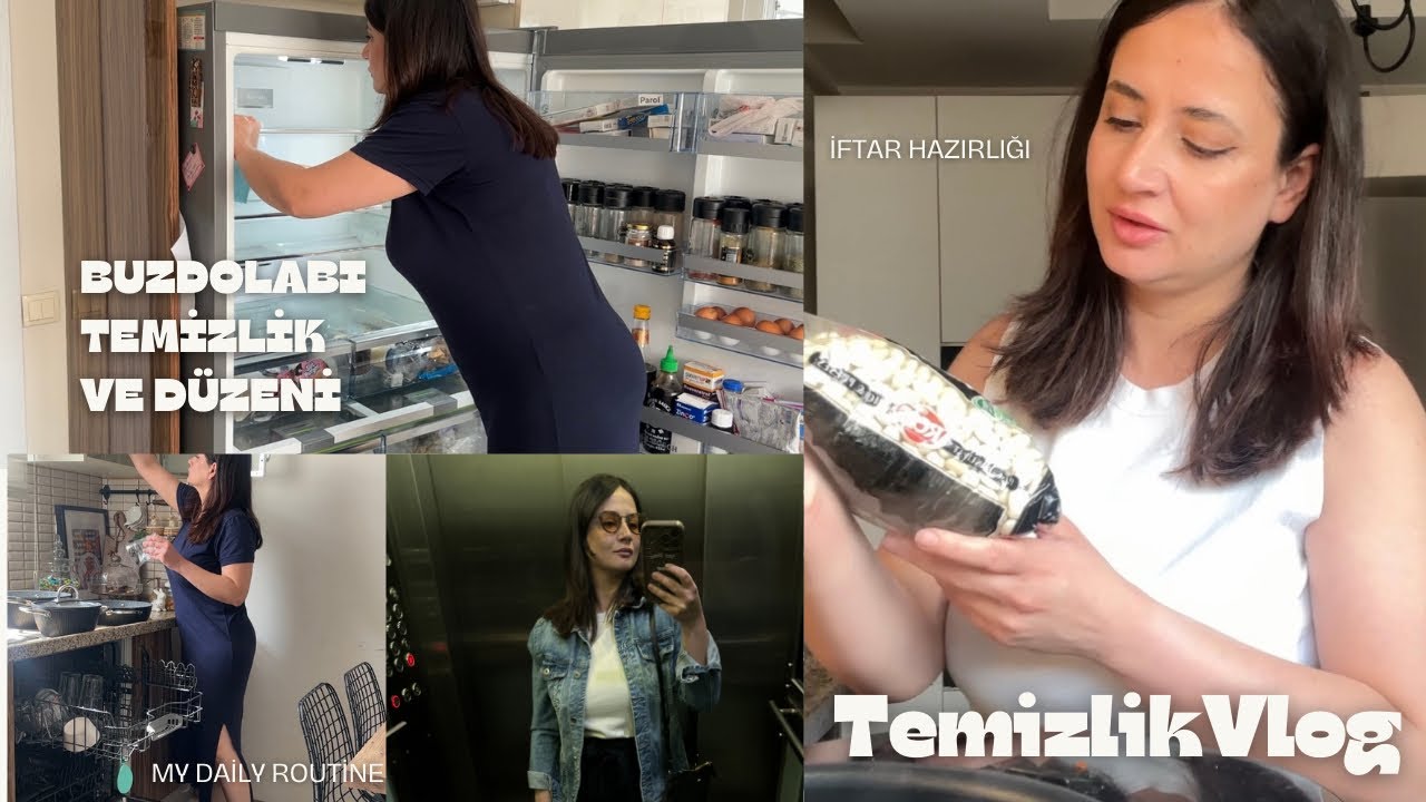 Temizlik Vlog|Mutfak Temizliği|Buzdolabını Temizleyip Düzenledim|İftar Hazırlığı|Günlük Rutinler