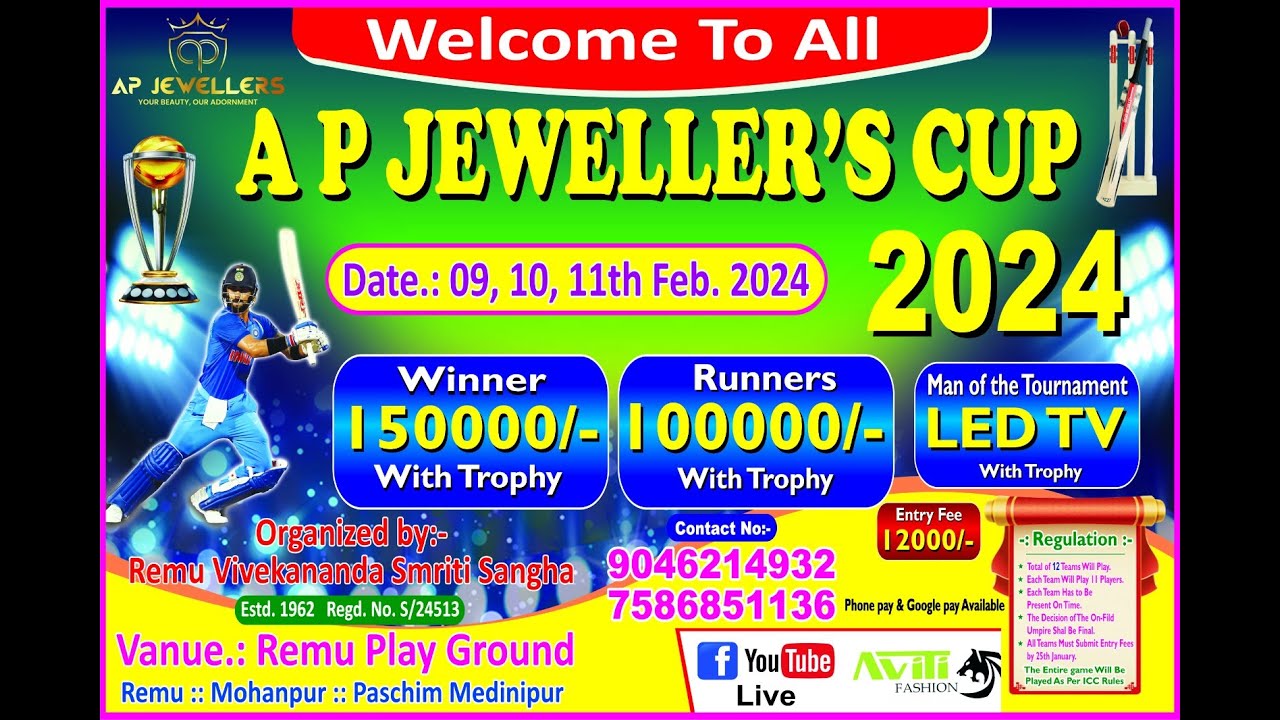 AP  JEWELLER'S CUP 2K24 \\ OGR - REMU VIVEKANANDA SMRITI SANGHA