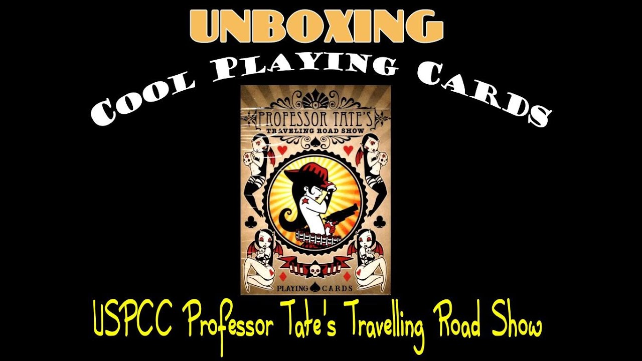 Unboxing Cool Playing Cards: USPCC Professor Tate's Travelling Road Show Vintage