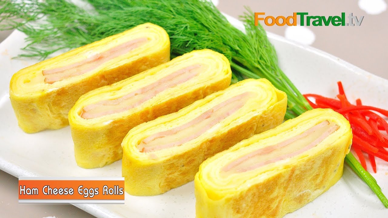 เครปไข่ม้วนแฮมชีส | Ham Cheese Eggs Rolls