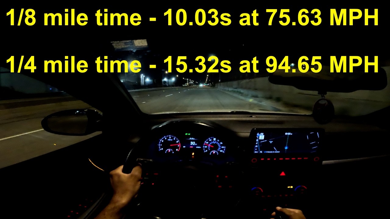 Kia Forte GT Racebox Mini Acceleration run 60ft time, 0-60mph,1/8 & 1/4 Mile