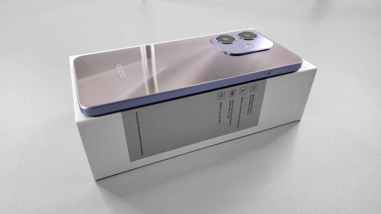 Oppo A5i Unboxing & Camera Test | Starry Purple Colour | Retail Unit 