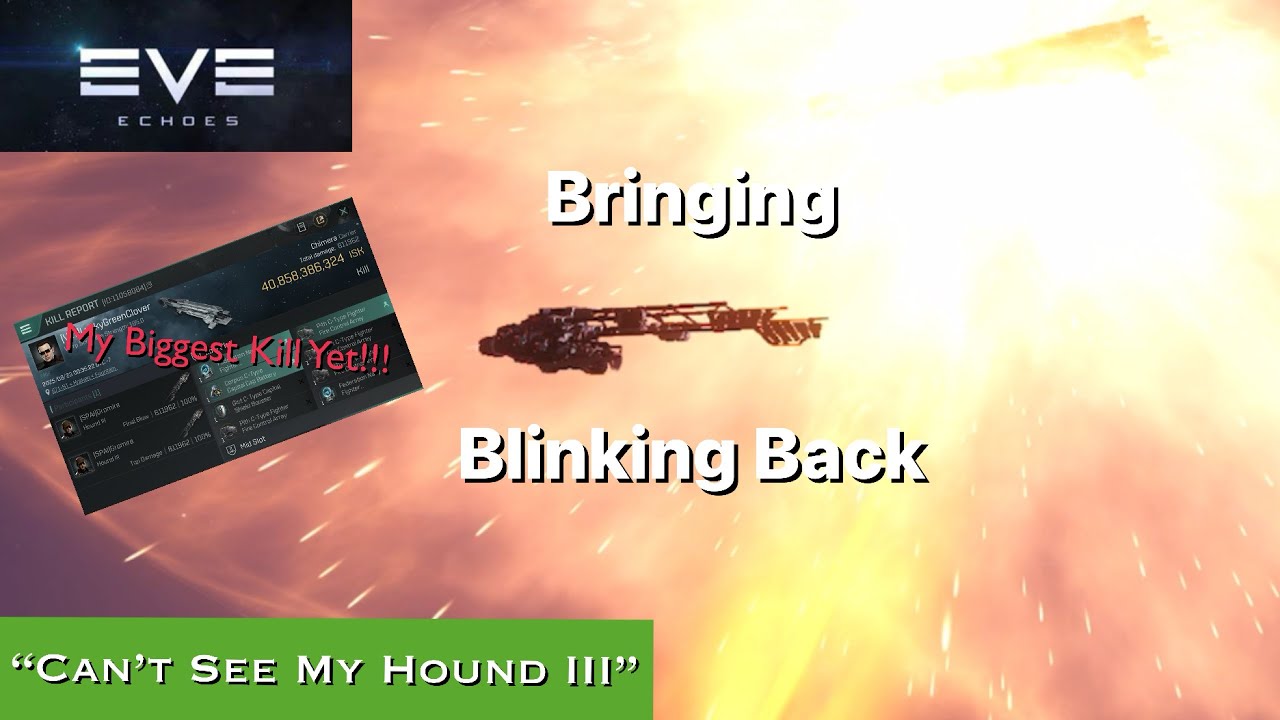 Eve Echoes- Can’t See My Hound III- Learning to “Blink”