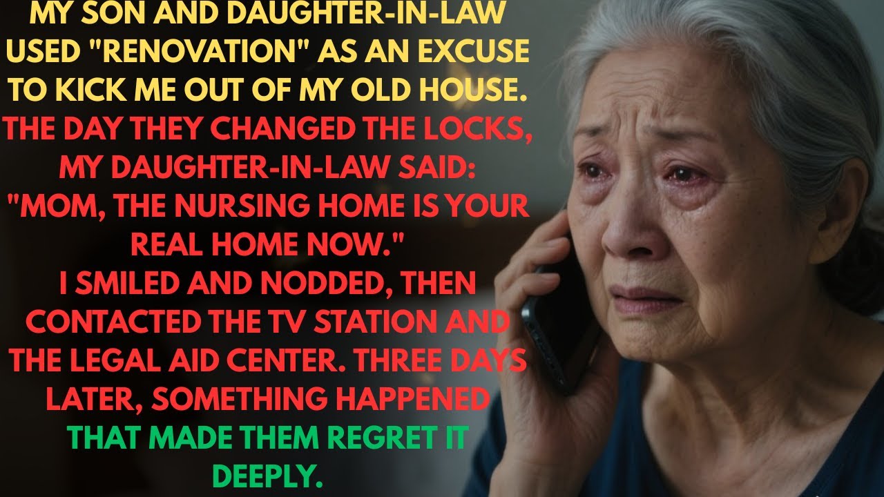 My Son Kicked Me Out For “Renovation,” His Wife Said “Mom, The Nursing Home Is Yours Now”