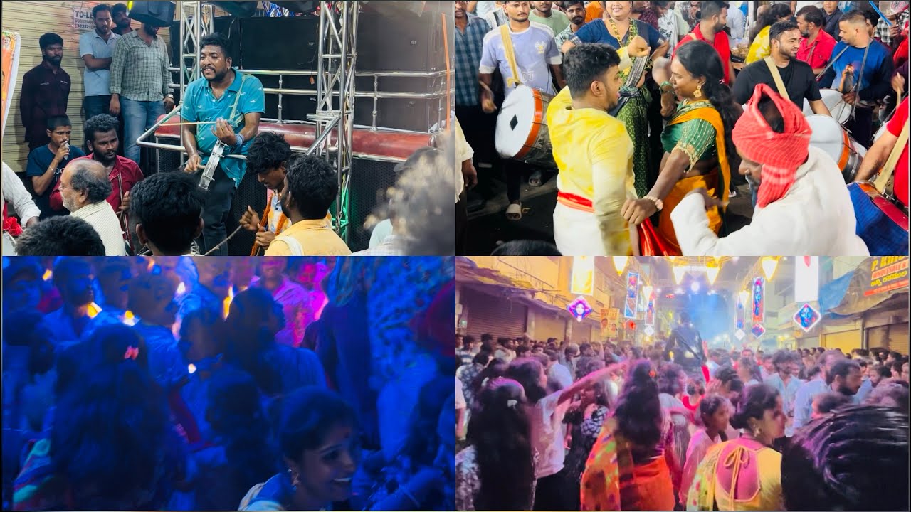 || BONALU NIGHT BLAST 💥 || Pad Band + Pothuraju Mass Dance || #bonalu2025