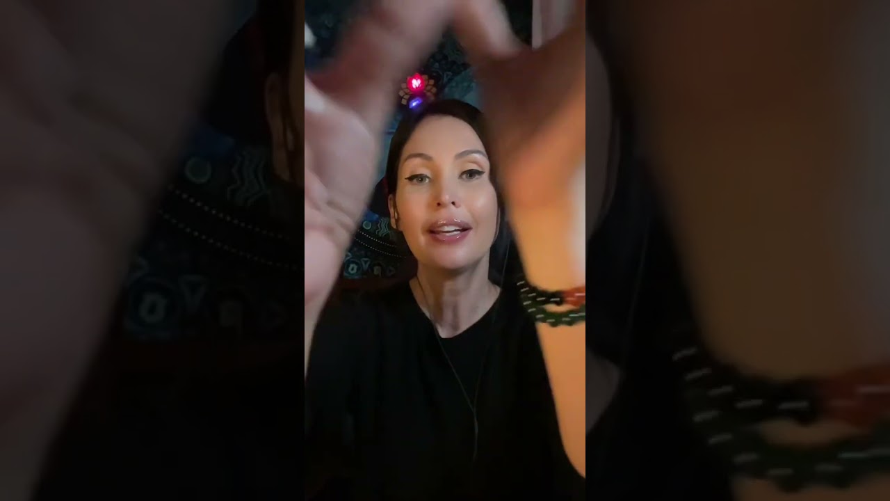 Reiki ASMR cord cutting✂️ to clear the throat chakra💙 and help you relax🫠#asmr #reikiasmr