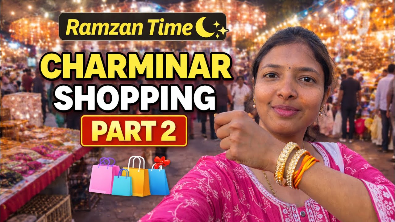 Ramzan shopping Rush in charminar // part-2// #shopping #charminar #hyderabad 