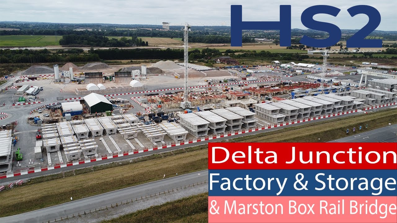 HS2 Delta Junction Viaduct Factory & Marston Box Bridge