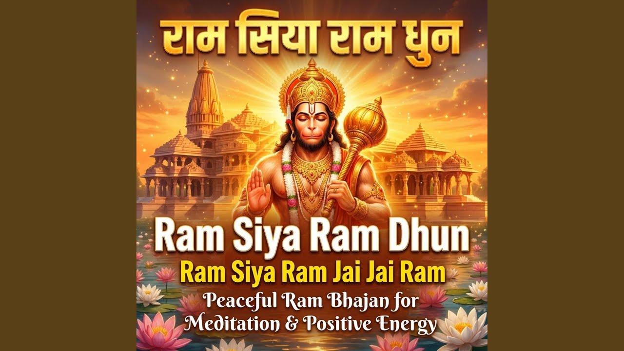 Ram Siya Ram Dhun | Ram Siya Ram Jai Jai Ram | Peaceful Ram Bhajan for Meditation & Positive Energy