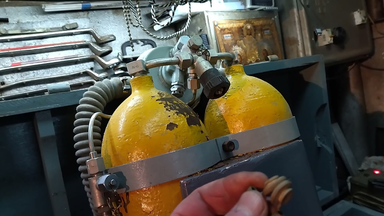 Акваланг из СССР (подводник) из ящика