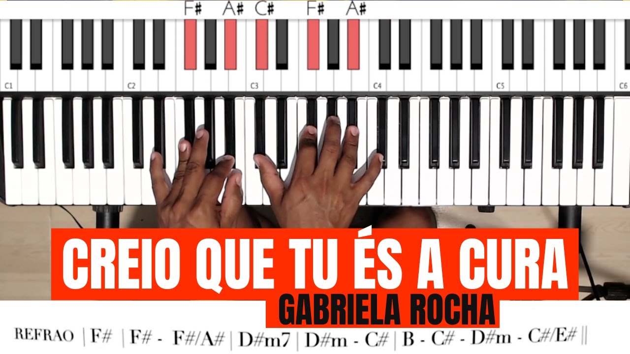 CREIO QUE TU ÉS A CURA - Gabriela Rocha - TUTORIAL TECLADO