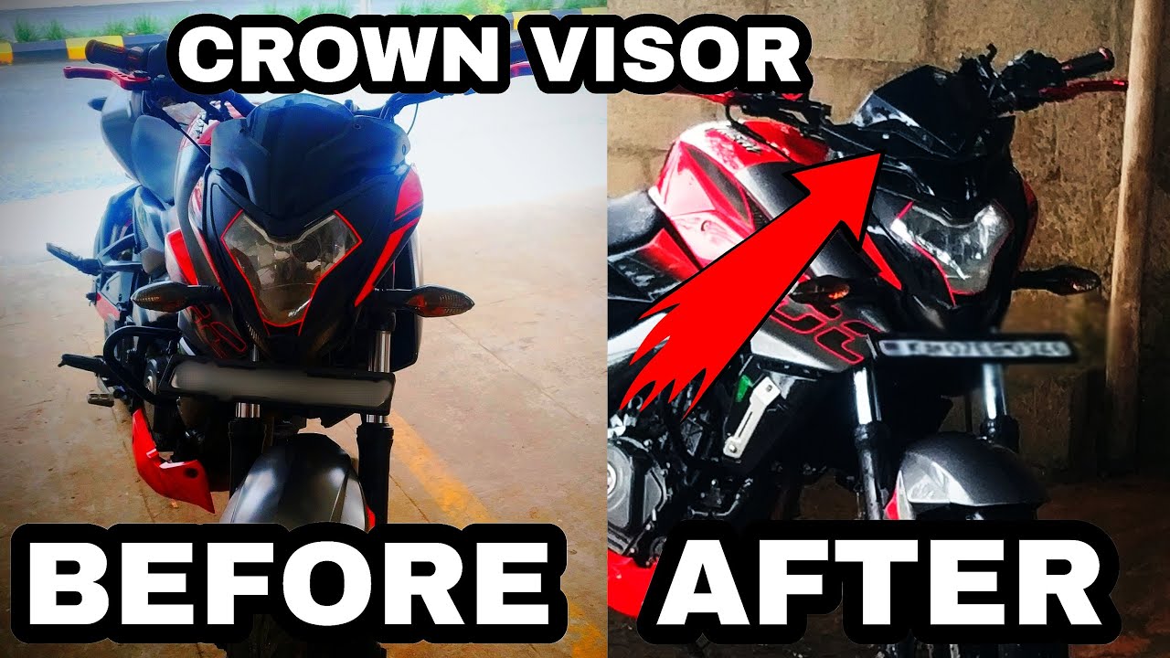 INSTALLING THE CROWN VISOR OF FZ-V2 ON NS200 AT HOME UNDER 10 MINUTES || EASY AND SIMPLE ||
