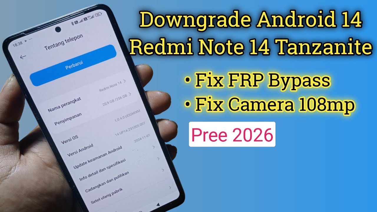 Flash downgrade redmi note 14 tanzanite