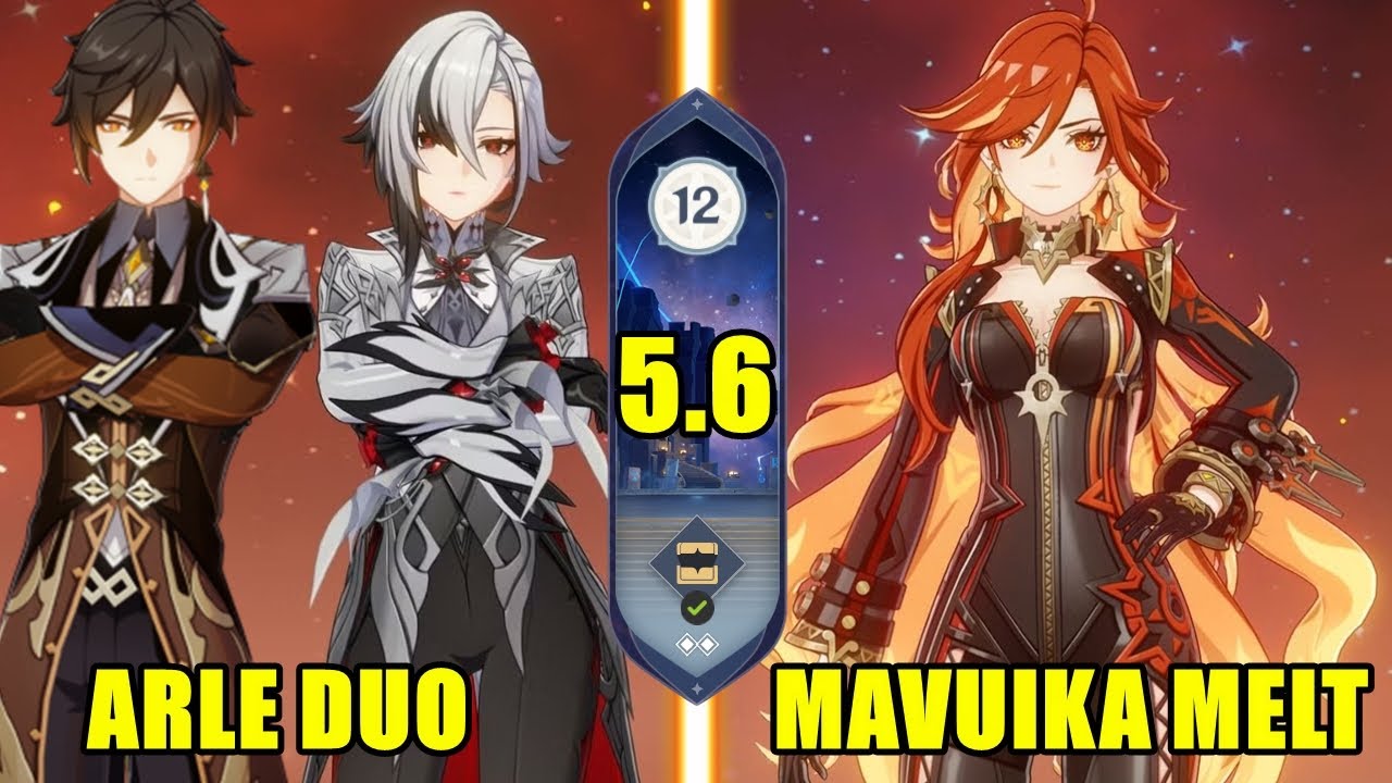 Arlecchino Duo & Mavuika Premium | Spiral Abyss 5.6 | Genshin Impact