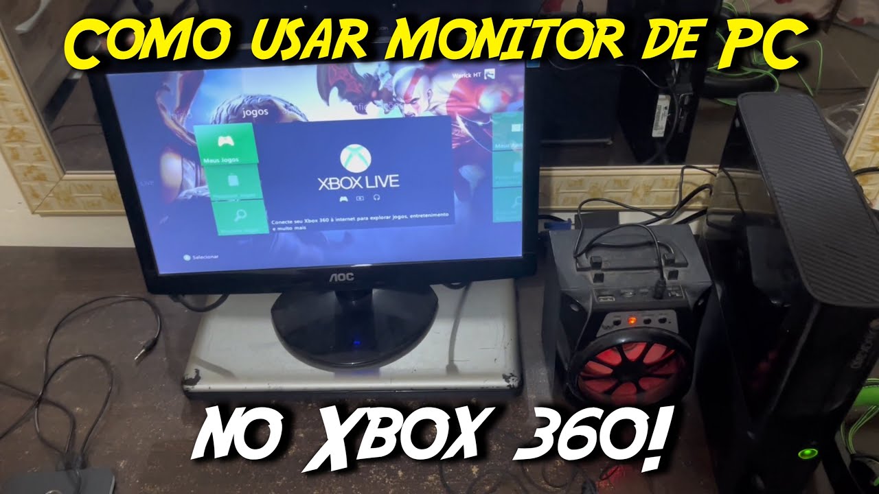 Como usar monitor de PC no XBOX 360!
