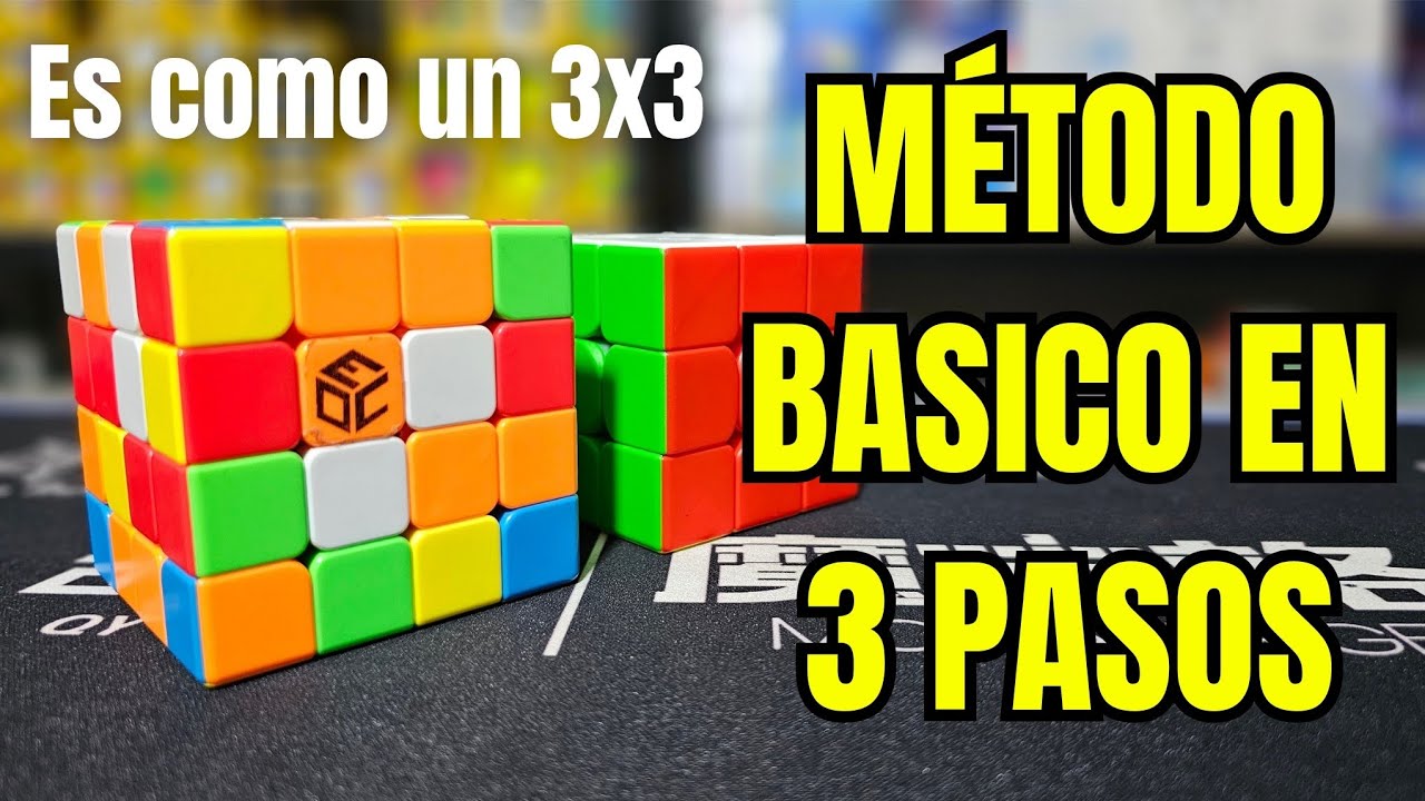 Cómo Armar un Cubo 4x4 Paso a Paso | Método Básico en 3 Pasos Explicado Fácil