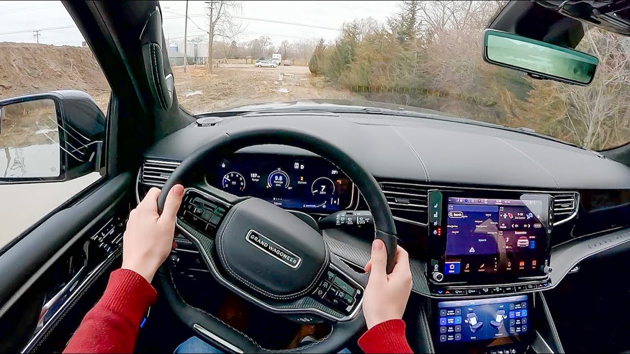 2022 Jeep Grand Wagoneer Obsidian - POV Test Drive (Binaural Audio)