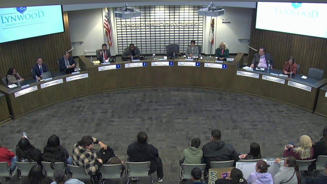 Lynwood Unified Regular Board Meeting | November 13, 2025