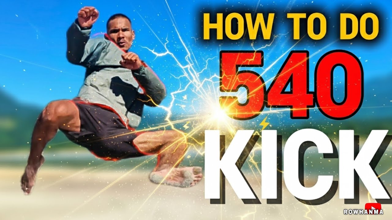 How to do 540 kick Like a PRO ✅/ Taekwondo @Rowhanma #martialarts