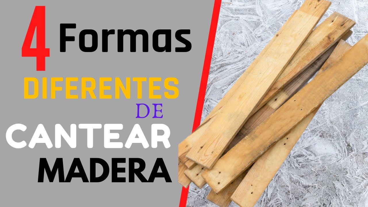 4 Formas DIFERENTES de cantear madera de PALETS
