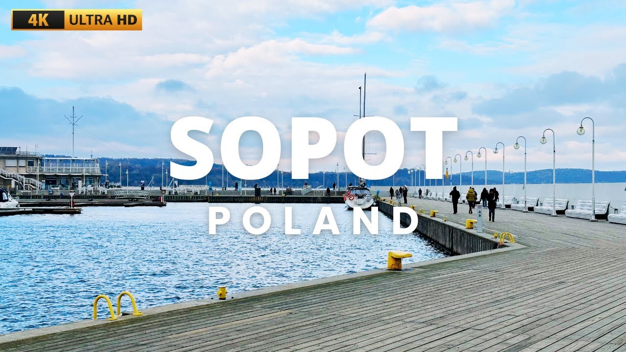 [4K] Sopot - walking tour [Sopot Pier, Poland 🇵🇱]