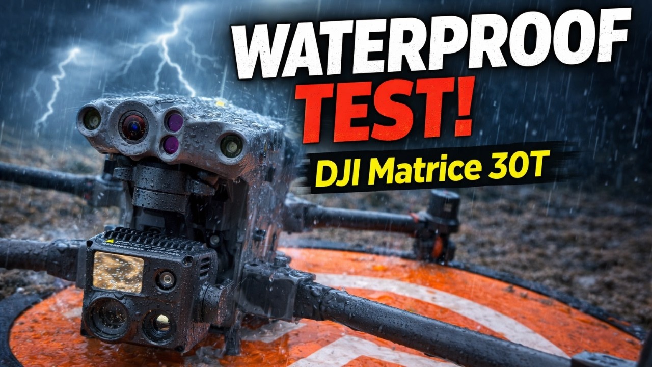 DJI Matrice 30T drone in heavy rain | Endurance test