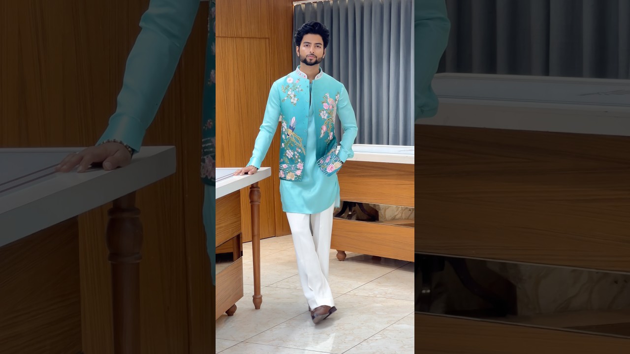 Sky Flower ￼Koti Kurta Set 🩵🌼 | Outfit for Carnival | MAYUR Designer #shorts #ethnicwear #fashion