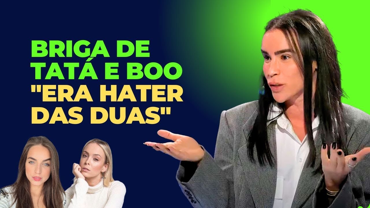 ERAM CONCORRENTES. Rafa Uccman diz se tem lado em briga entre TAT&Aacute; E BOO. 