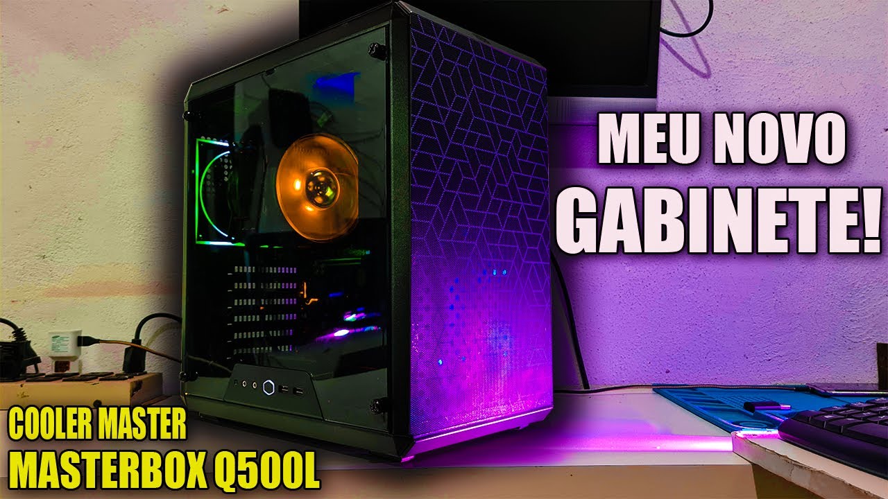 MEU NOVO GABINETE DA COOLER MASTER MASTERBOX Q500L UPGRADE NO MEU PC GAMER !!