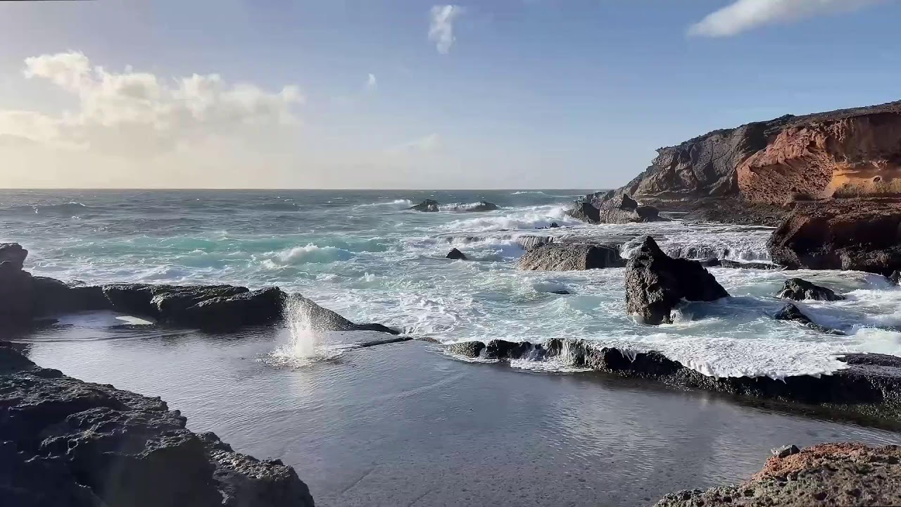 4K Ocean Waves Sounds for Sleep & Relaxation | 24/7 Relaxing Nature Sounds from Tenerife