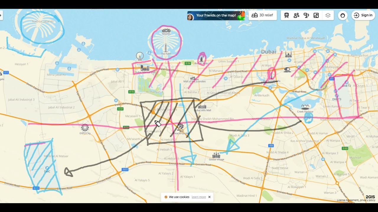 Dubai Map-Simple Explanation for First time investor