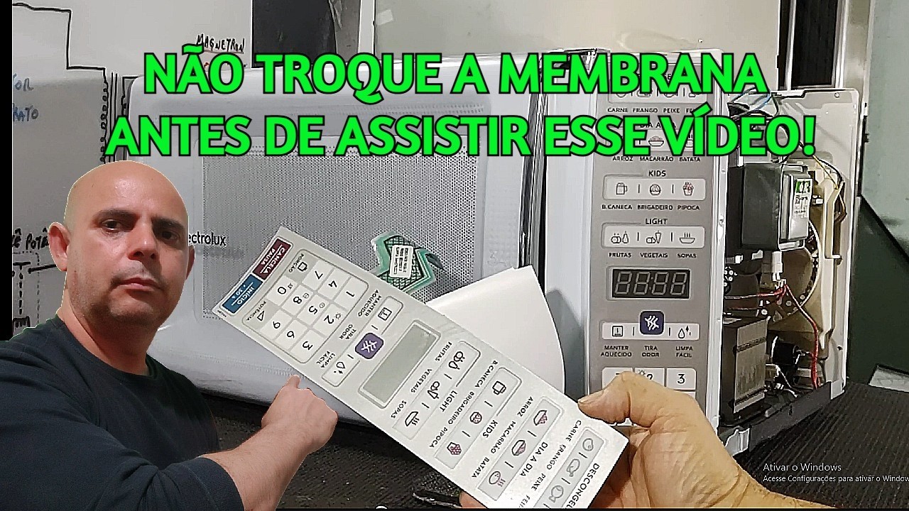 Não troque a membrana do Microondas Electrolux antes de assistir esse vídeo. Membrana falhando.