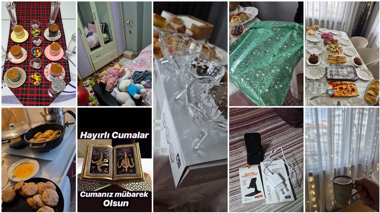 #MISAFIR MASASI#GÜN MASASI#PATATESLI KOFTE TARIFI,BENIMLE DOLU DOLU VLOG,HAYIRLI CUMALAR