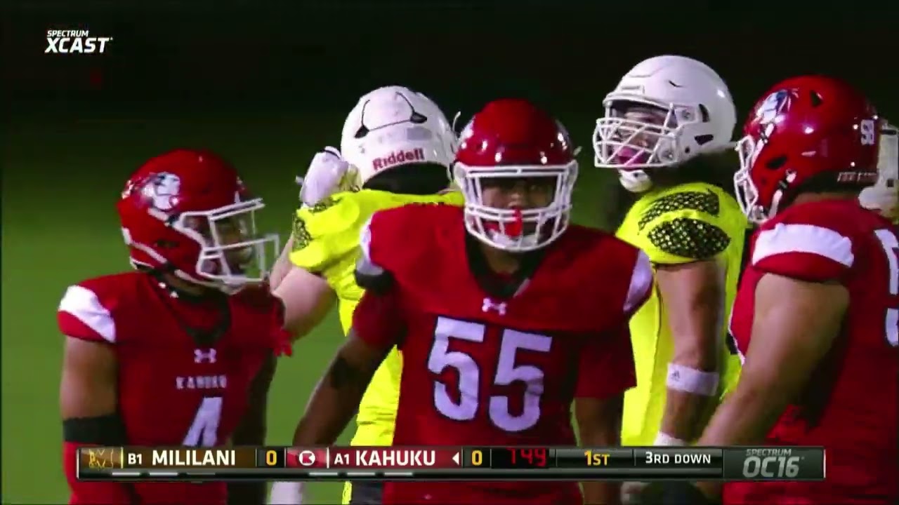 Hawai'i High School Football, Kahuku Red-Raiders vs Mililani Trojans, Nov 2023