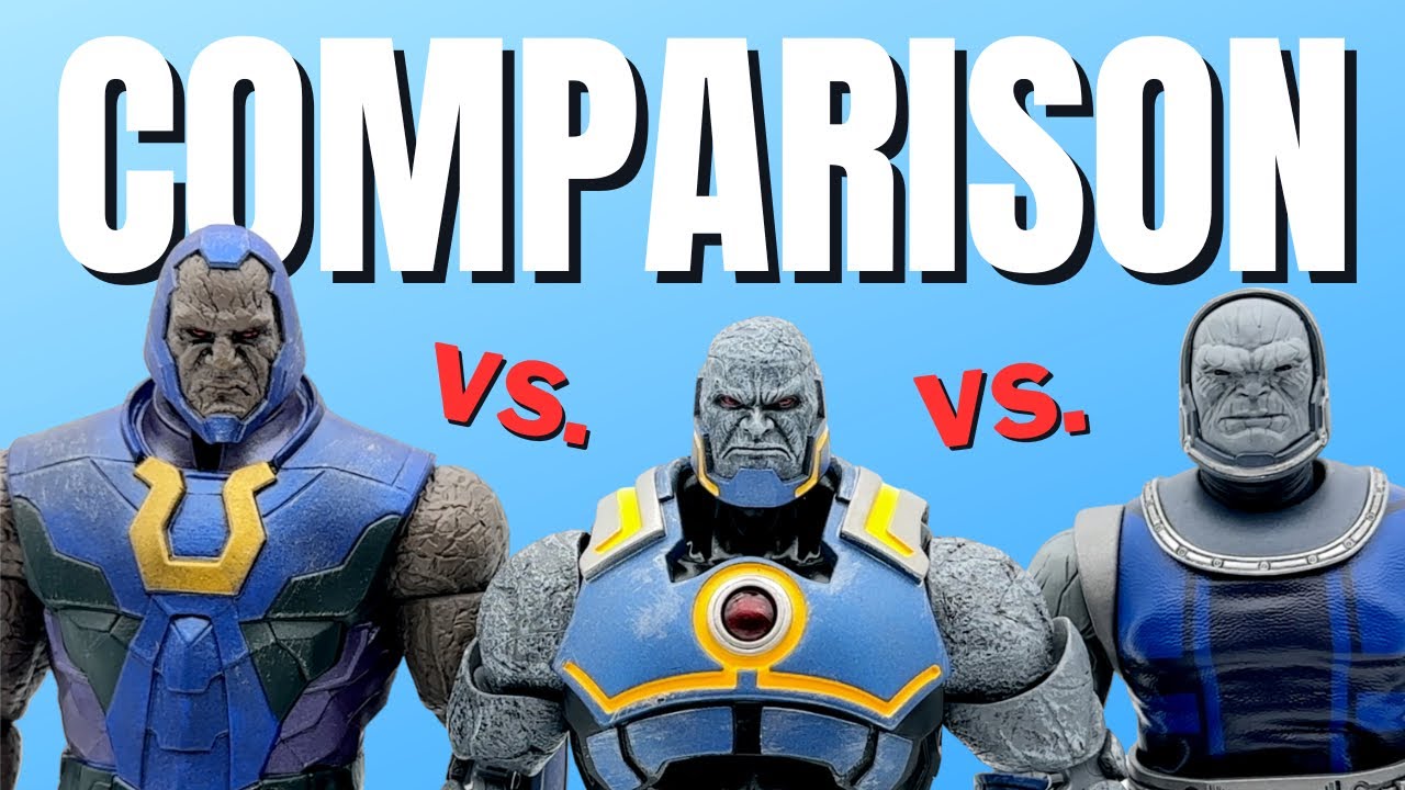 Сравнение Дарксайда — Mezco vs. Storm Collectibles vs. Beast Kingdom — витрина бок о бок