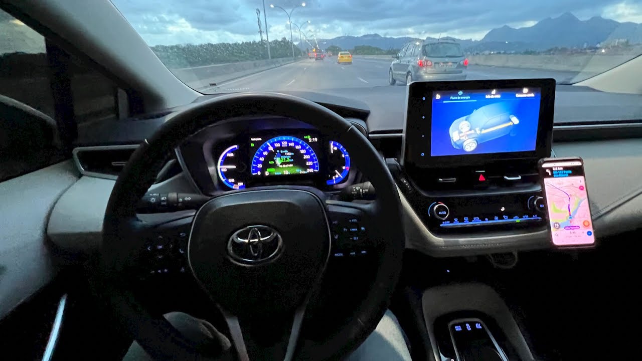🔴 (SEM MENTIRAS) CONSUMO REAL do TOYOTA COROLLA HÍBRIDO na ESTRADA! uber, 99pop, indriver