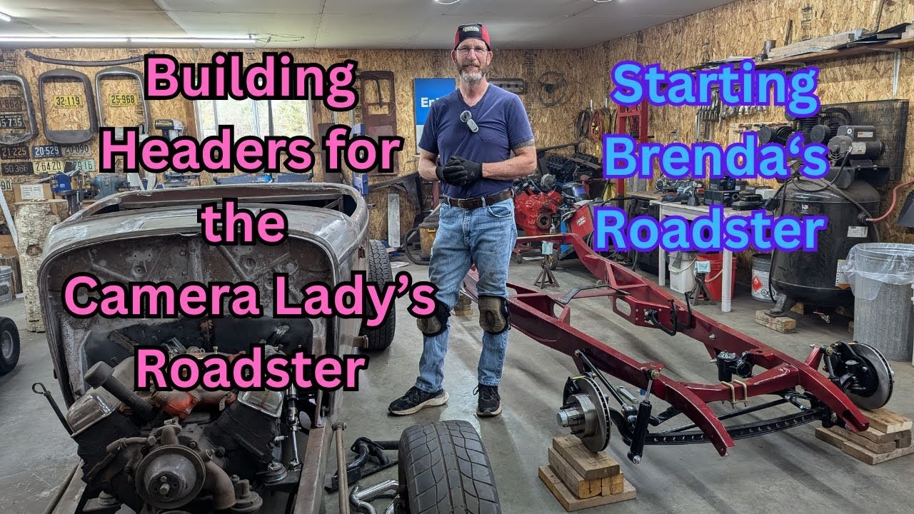 STARTING THE NEWEST PROJECT Brenda's Roadster, and headers for the Camera Lady's 32 Roadster