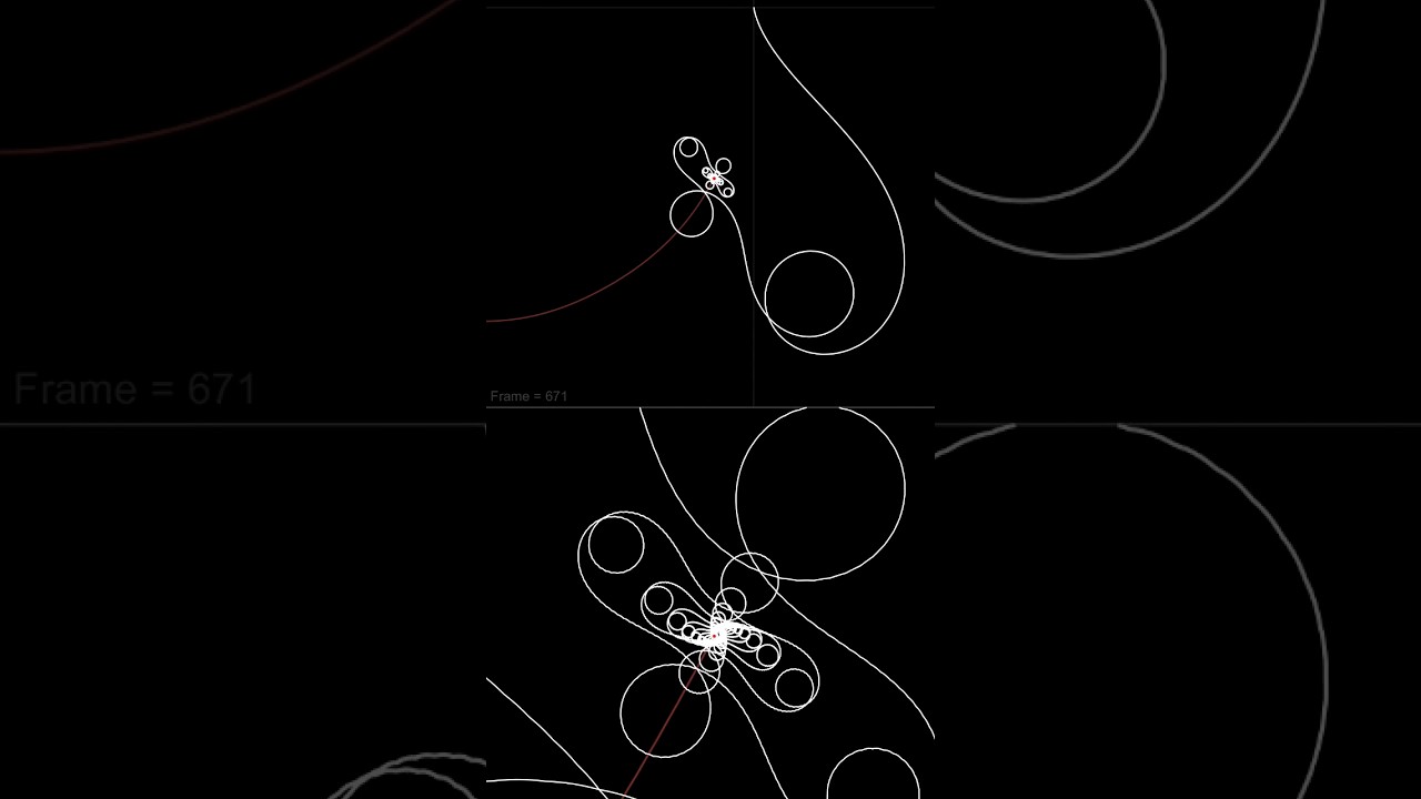 Observe how the origin is absorbing the curls! #satisfying #geometry #art