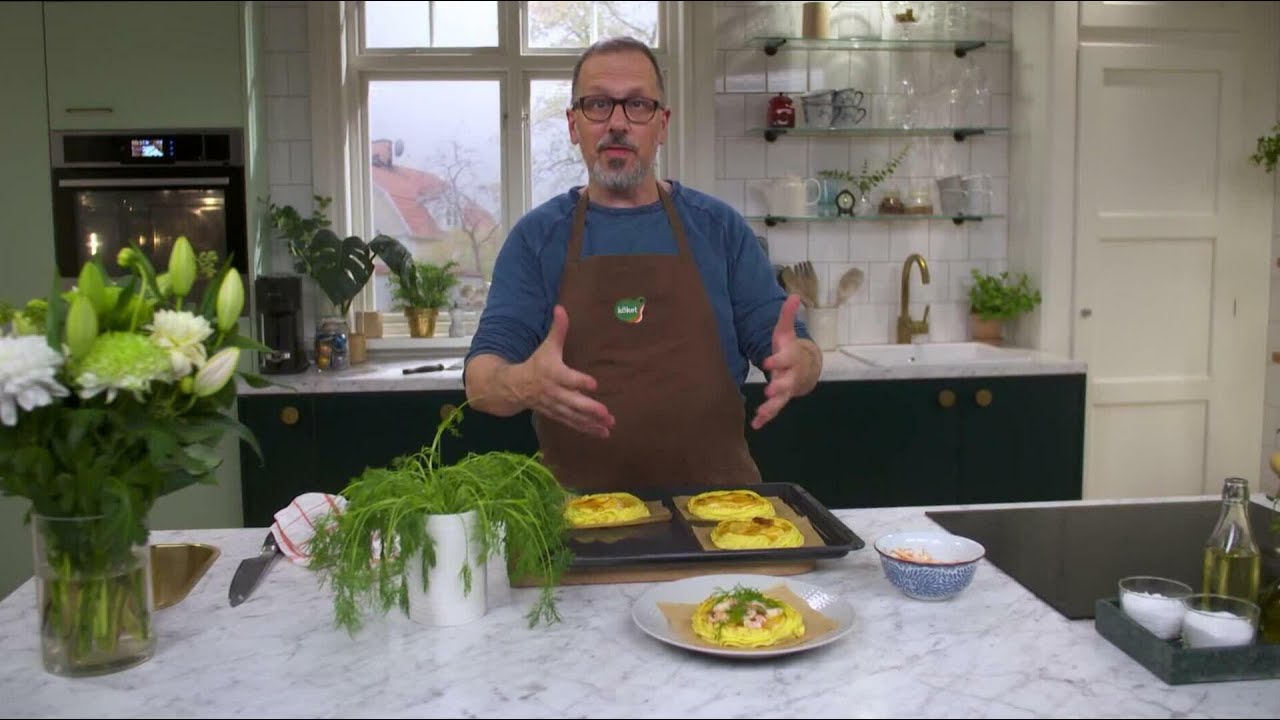 Kökets middag: Fiskgratäng med räkstuvning och spenat - Köket