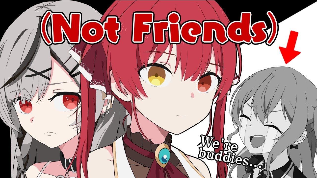 The moment Suisei realizes Marine and Chloe aren't actually her friends