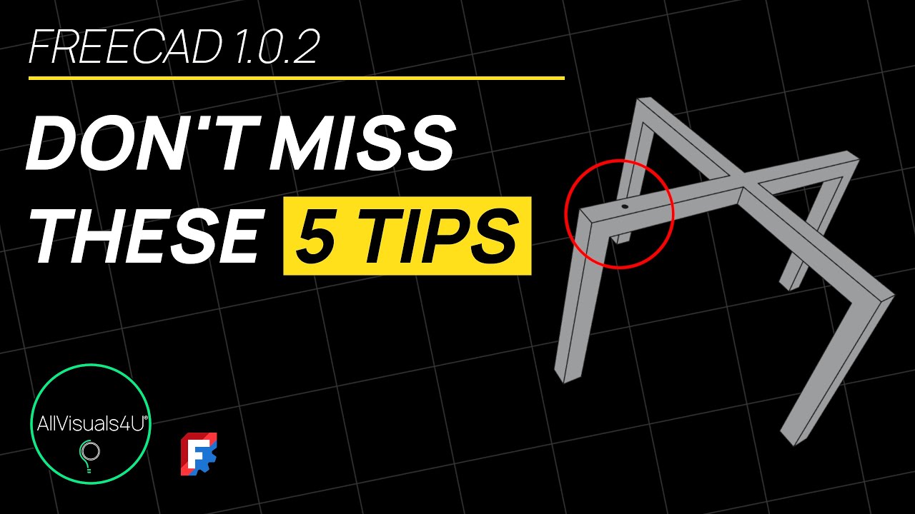 ⏱ TIMELAPSE 🚀 5 FreeCAD Tips You MUST Know - FreeCAD Tutorial - FreeCAD Tips - FreeCAD Manual