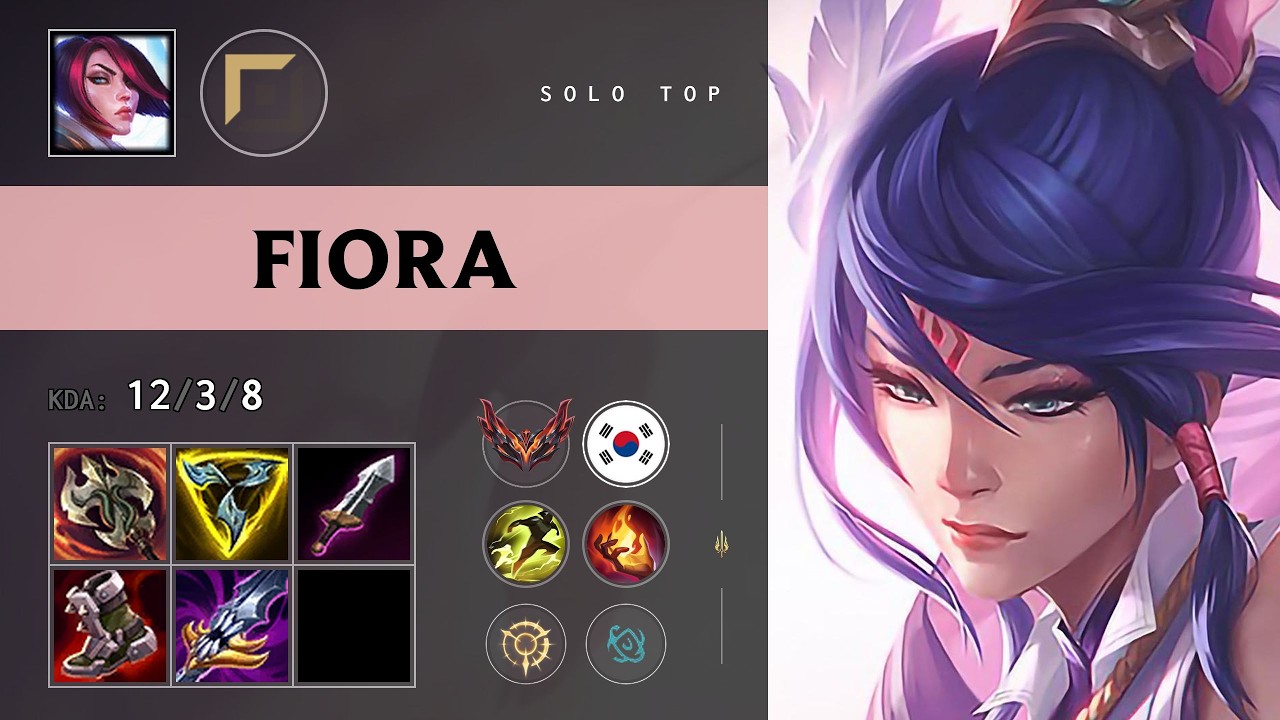 Fiora Top vs Jayce (KRX Rich) - KR Grandmaster Patch 26.12